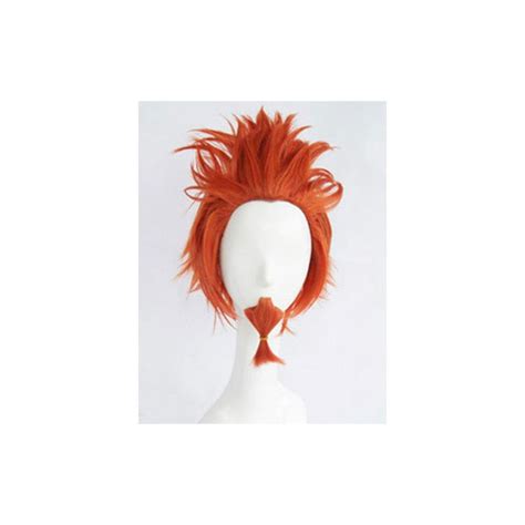 Anime Danganronpa Leon Kuwata Orange Short Cosplay Wigs For Sales