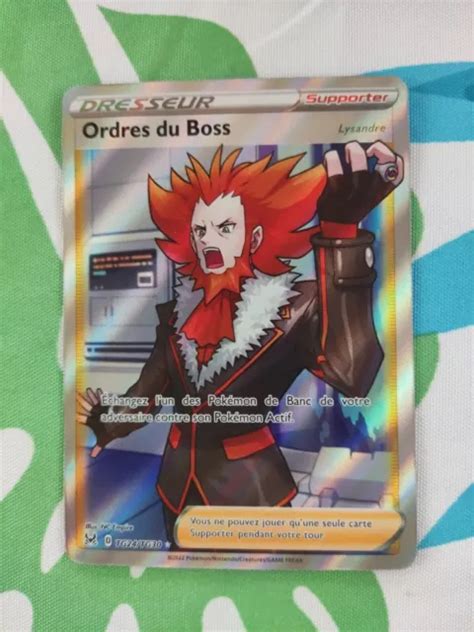 CARTE POKÉMON ORDRES du Boss TG24 TG30 Epée Bouclier Origine Perdue