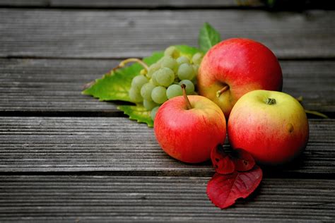 Pfel Weintrauben Obst Kostenloses Foto Auf Pixabay