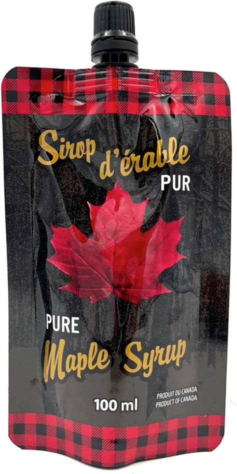 Sirop D Rable Du Canada En Pochette De Ml Pratique Avec Bec