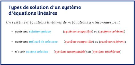 SYSTÈME D ÉQUATIONS LINÉAIRES