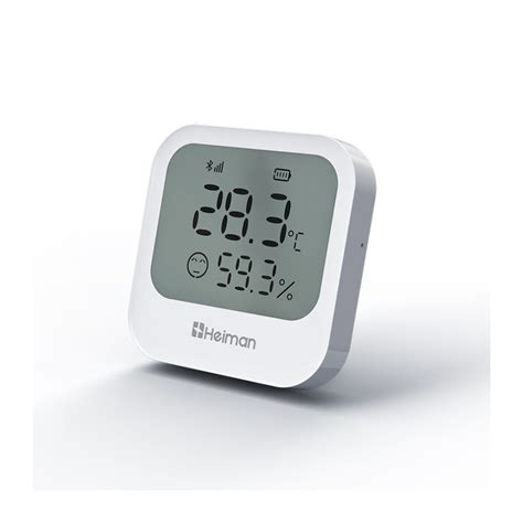 Heiman Sensor De Temperatura E Umidade Tela Zigbee