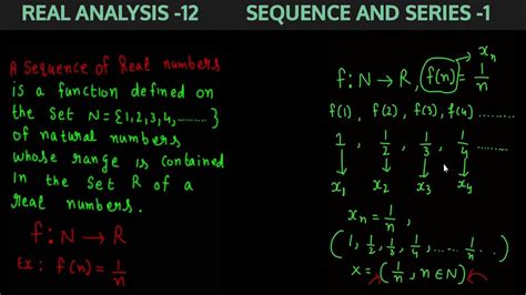 Real Analysis Bsc Maths Sequence Of Real Numbers Sequence And