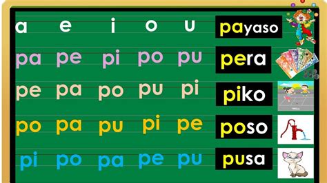 PA PE PI PO PU MAGSANAY AT MATUTONG BUMASA NG ABAKADA FOR BEGINNERS