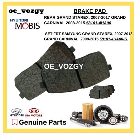 Brake Pad For Grand Starex Grand Carnival Modis