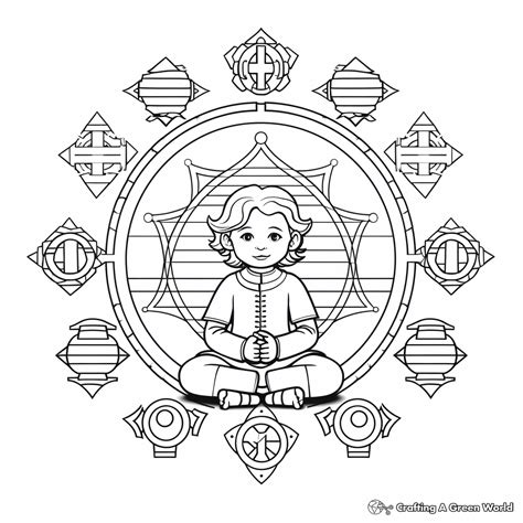 Chakra Coloring Pages Free And Printable