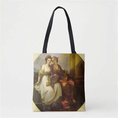 Allegory Of Poetry And Music By Angelica Kauffman Tote Bag