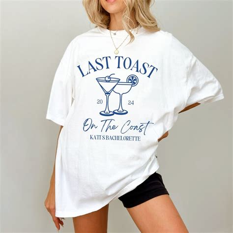 Last Toast On The Coast Shirts Custom Beach Bachelorette Party Shirts