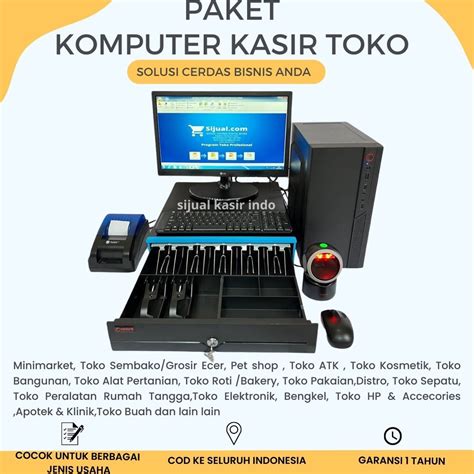 Jual Komputer Kasir Toko Komputer Kasir Lengkap Full Set Komputer Kasir