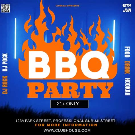 Cookout Party Design Template Postermywall