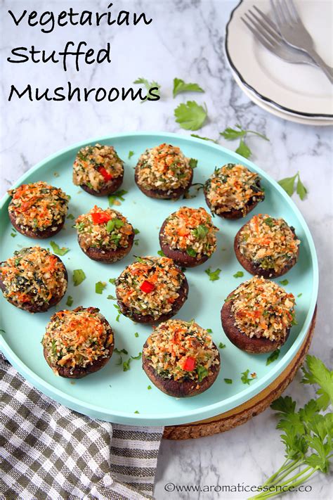 Vegetarian Stuffed Mushrooms Simple Stuffed Mushroom Recipe