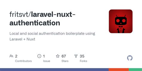 Github Fritsvt Laravel Nuxt Authentication Local And Social