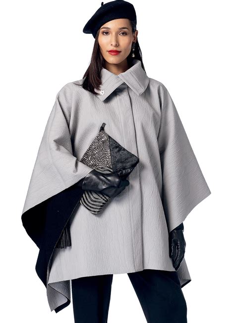 Vogue Patterns Misses Collared Snap Front Capes