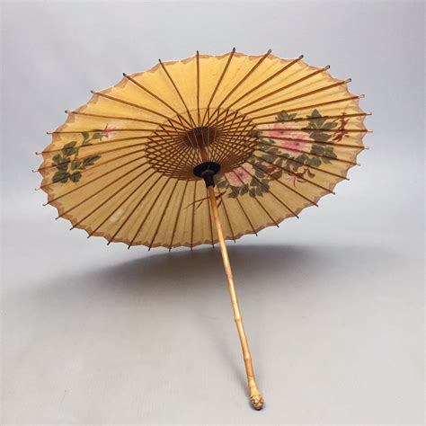 Hand Painted Oriental Parasol