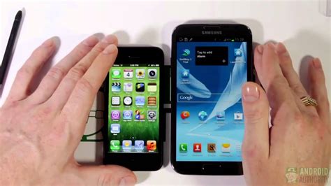 Apple Iphone Vs Samsung Galaxy Note Youtube