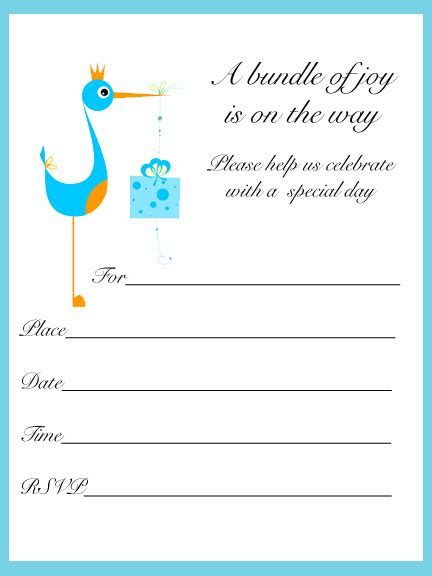 Free Cute Printable Baby Shower Invitations Dolanpedia