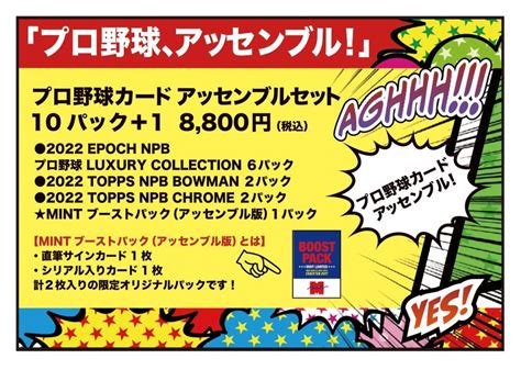 ミントモール MINT 新宿店 MINT新宿店国内野球お楽しみ袋 プロ野球アッセンブルセット EPOCH NPB LUXURY