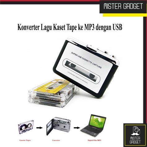 Jual Konverter Kaset Tape Mobil USB Cassette Kaset Tape Capture MP3