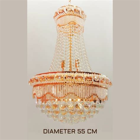 Jual Lampu Hias Gantung Kristal Mahkota CROWN CRYSTAL LED Size 55 CM