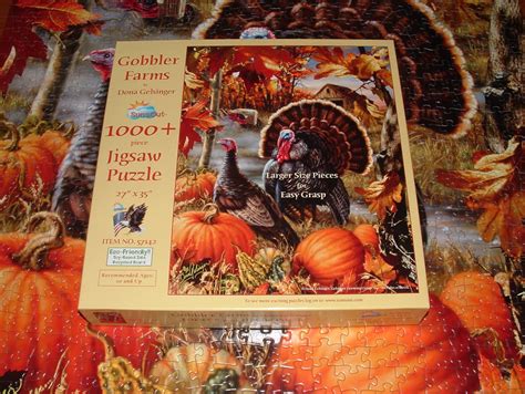 COMPLETE Sunsout 1000 Pc Jigsaw Puzzle Gobbler Etsy