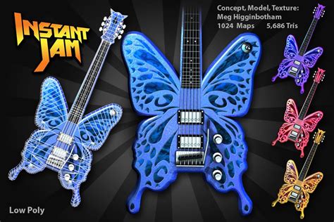 Butterfly Guitar Music Tattoos Guitar Design Music Tattoo