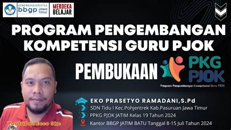 Program Pengembangan Kompetensi Guru Pjok Eccoskc Eccoskc Pkgpjok