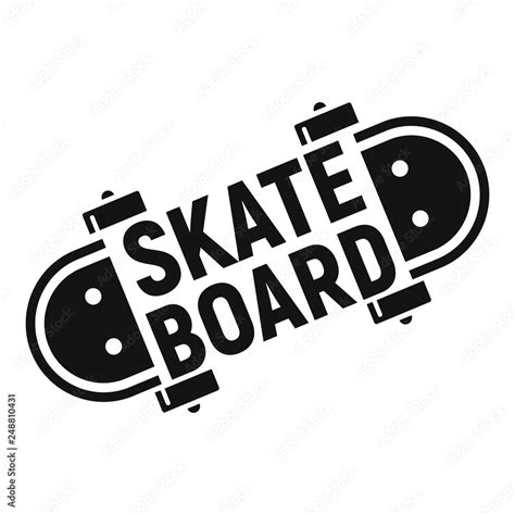 Skateboard logo. Simple illustration of skateboard vector logo for web ...