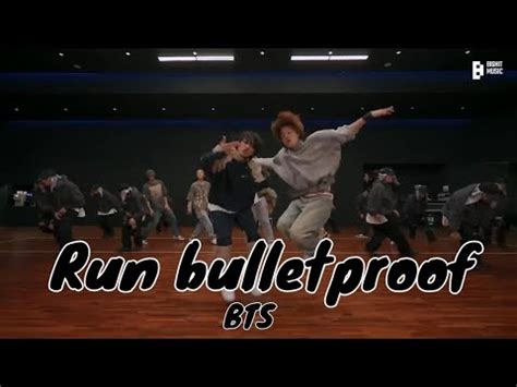 BTS Run Bulletproof Dance practice Lyrics video Jimin, jungkook, RM,J ...