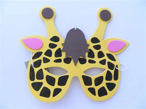 Ravensden Maske Giraffe F Kindergeburtstag Karneval Fasching Tier