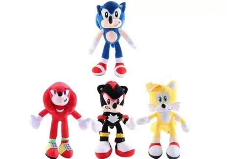 Muñeco Peluche Sonic Shadow Amy Tails Knucles 30 Cm peluche sonic