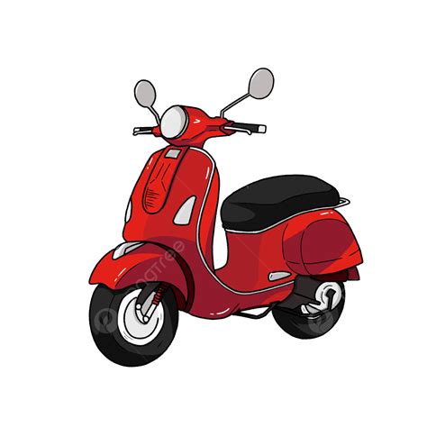 Red Scooter Red Scooter Children Scooter Png Transparent Clipart