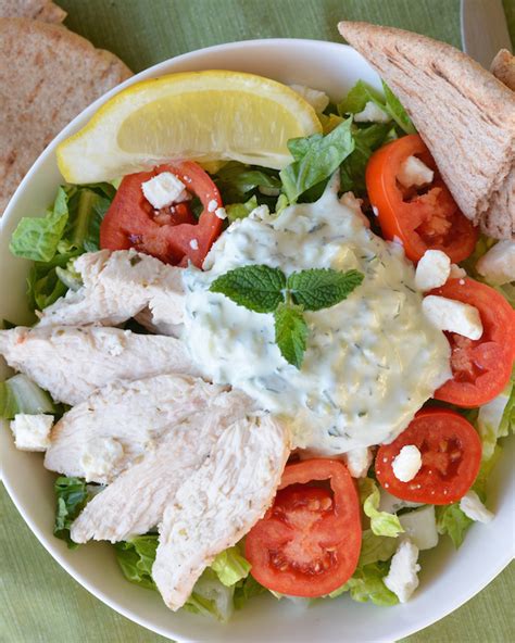 Chicken Tzatziki Salad Flying On Jess Fuel