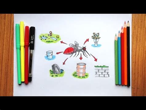 How to Draw Malaria Day Poster / Dengue Awareness Poster Drawing ...