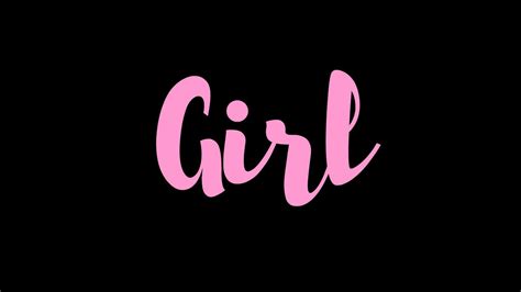 Wallpaper Girl Word Inscription Pink Hd Picture Image