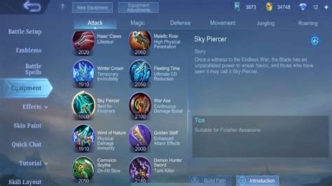 Sky Piercer Mlbb Menjadi Salah Satu Item Terbaru Dari Mobile Legends