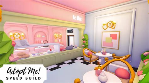 Royal French Tea Party Café Speed Build Roblox Adopt Me YouTube