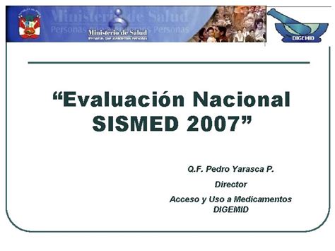 Evaluacin Nacional Sismed Q F Pedro Yarasca