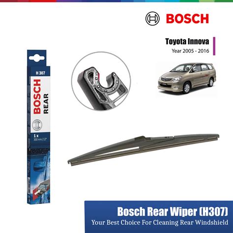 Toyota Innova Bosch Rear Windscreen Wiper Blade H Auto U