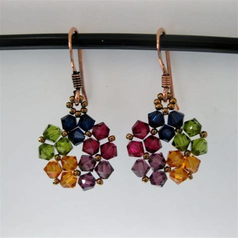 Shop Handmade Goldtone Lovely Multicolor Crystal Earrings Usa Free