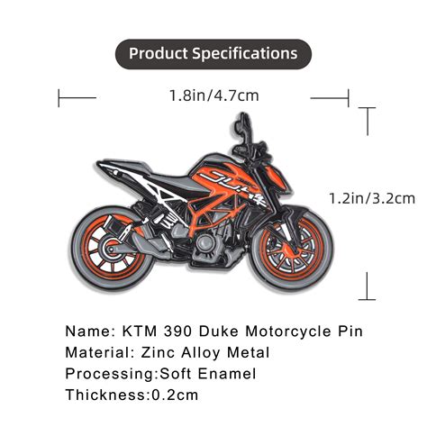 Ktm Duke Soft Enamel Lapel Pin Badge Sports Naked Street Etsy