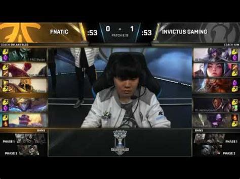 Fnc Vs Ig Highlights Game Worlds Grand Final Fnatic Vs