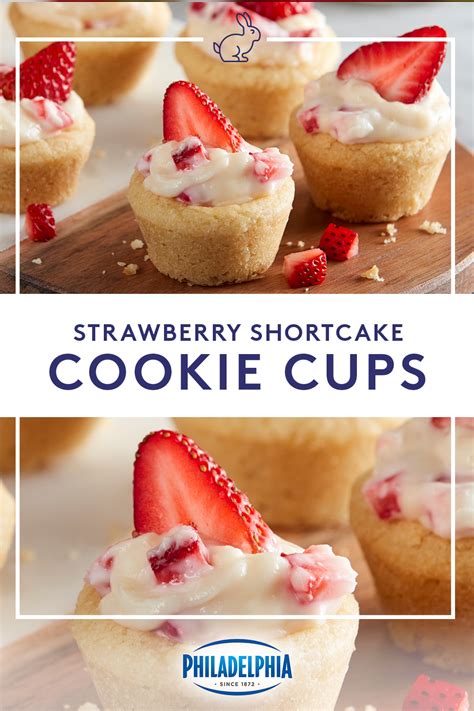 Strawberry Shortcake Cookie Cups Recipe Homemade Desserts