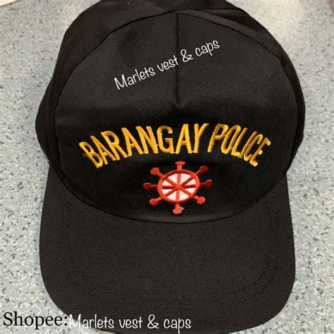 Brgy Tanod Cotton Twill Hat Caps All Computerized Embroidery Standard