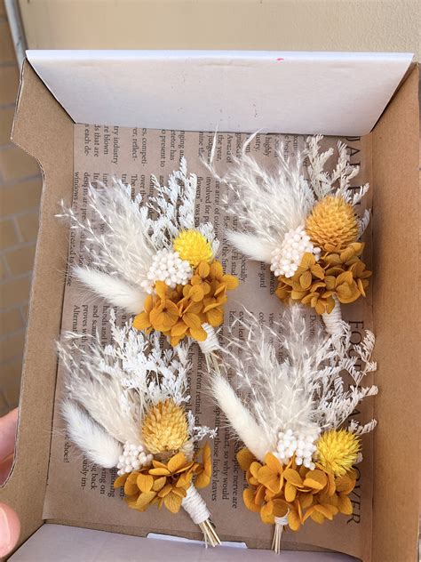 Designs Of Mini Dried And Preserved Flower Posy Mini Etsy Australia