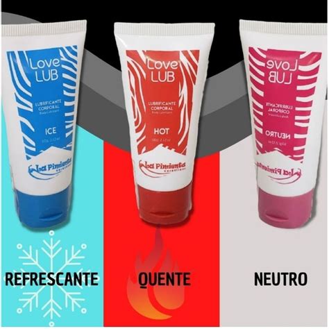 Gel Lubrificante Love Lub Neutro Ou Hot Ice Shopee Brasil