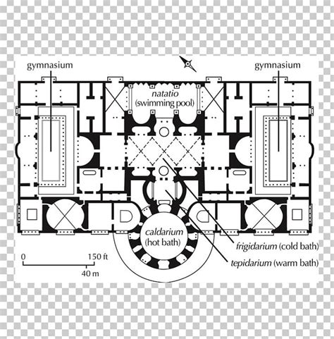 Baths Of Caracalla Roman Baths Ancient Roman Bathing Floor Plan Thermae ...