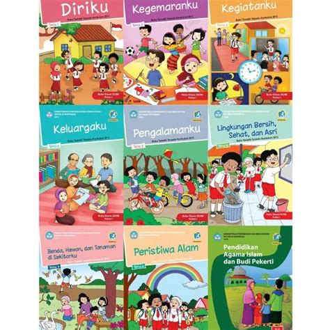 Jual Murah Buku Paket Tematik Kelas 1 Lengkap 1 Tahun Tema 123456