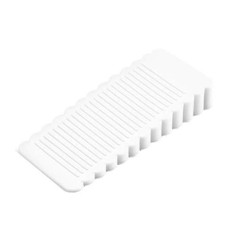 FunBuy blanc Butée de porte en plastique Protection Anti vent et Anti