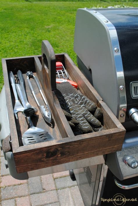 Organize Grill Accessories with a DIY Grill Tool Box - Upright and ...