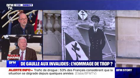 Face à Duhamel Thomas Legrand De Gaulle aux Invalides l hommage de